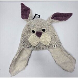 Nirvanna Designs Bunny Hat Wool Sherpa Lined Earflap Adult M/L